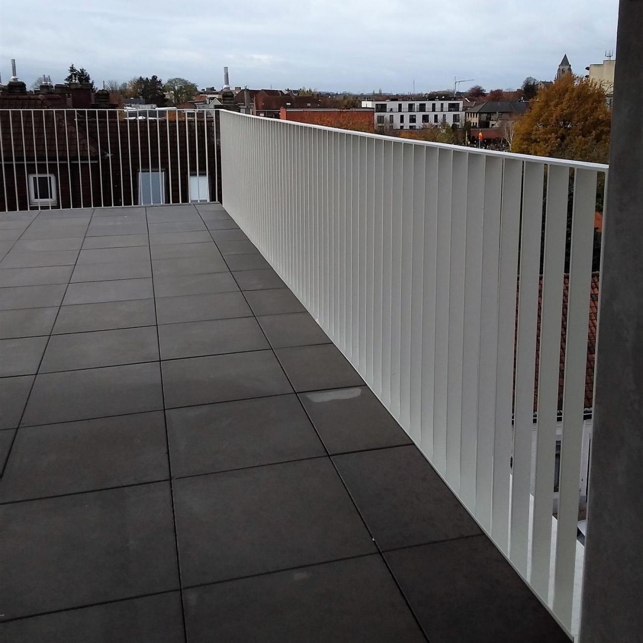 Stalen balustrades verticale spijlen
