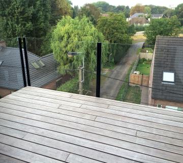 Glazen balustrade