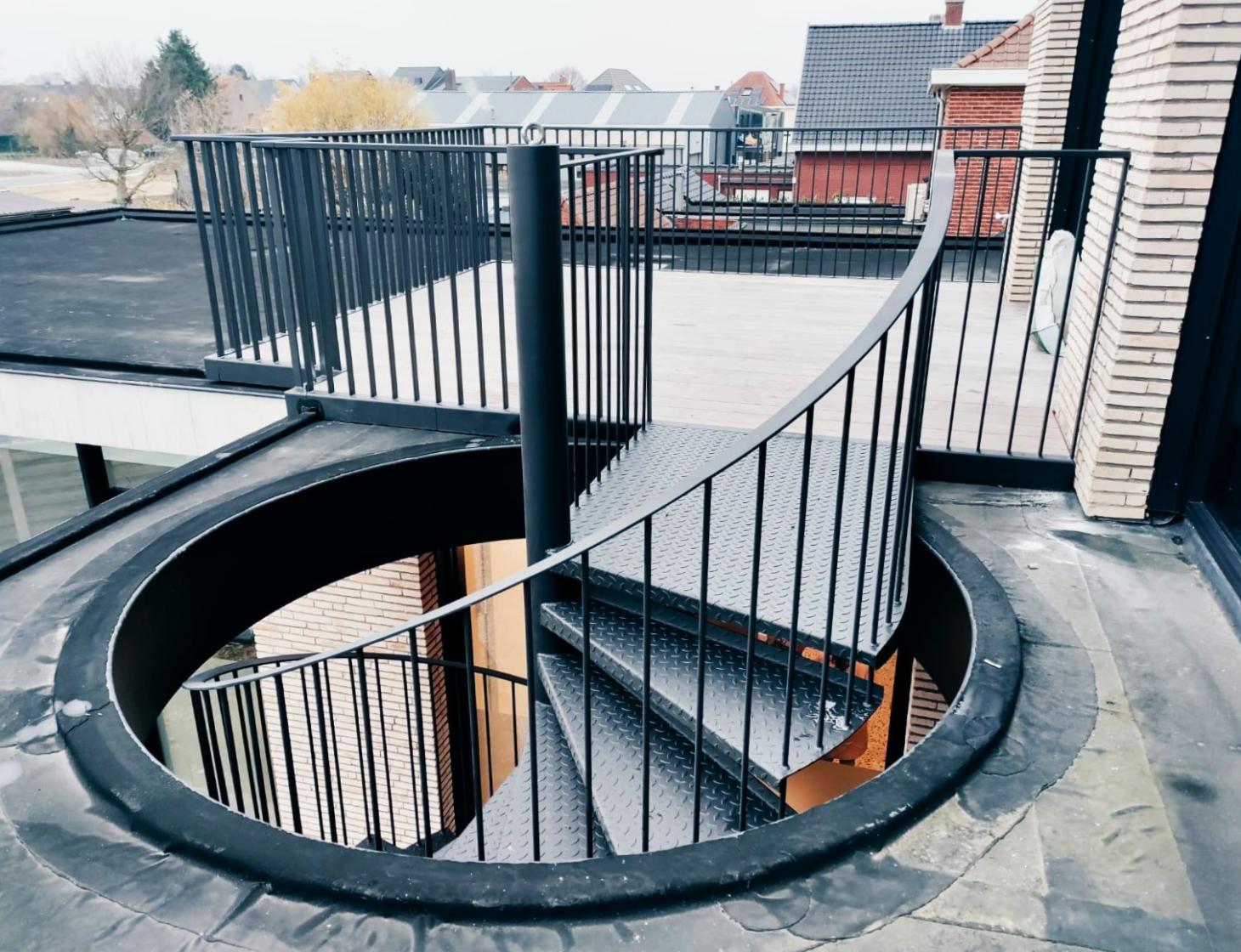 Stalen spiltrap