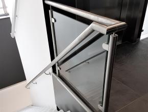inox trapleuning met glas